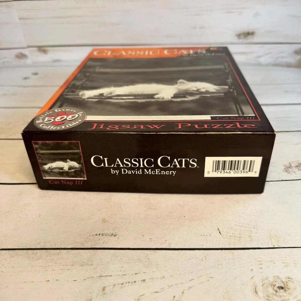 Classic Cats Cat Nap‎ II & III Buffalo Games 500 Pc Puzzle Lot David McEnery